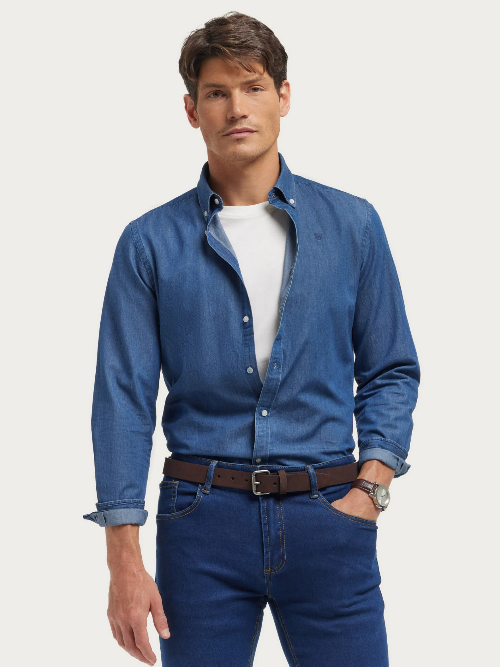 CAMISA DENIM B.DOWN-Alvaro Moreno New