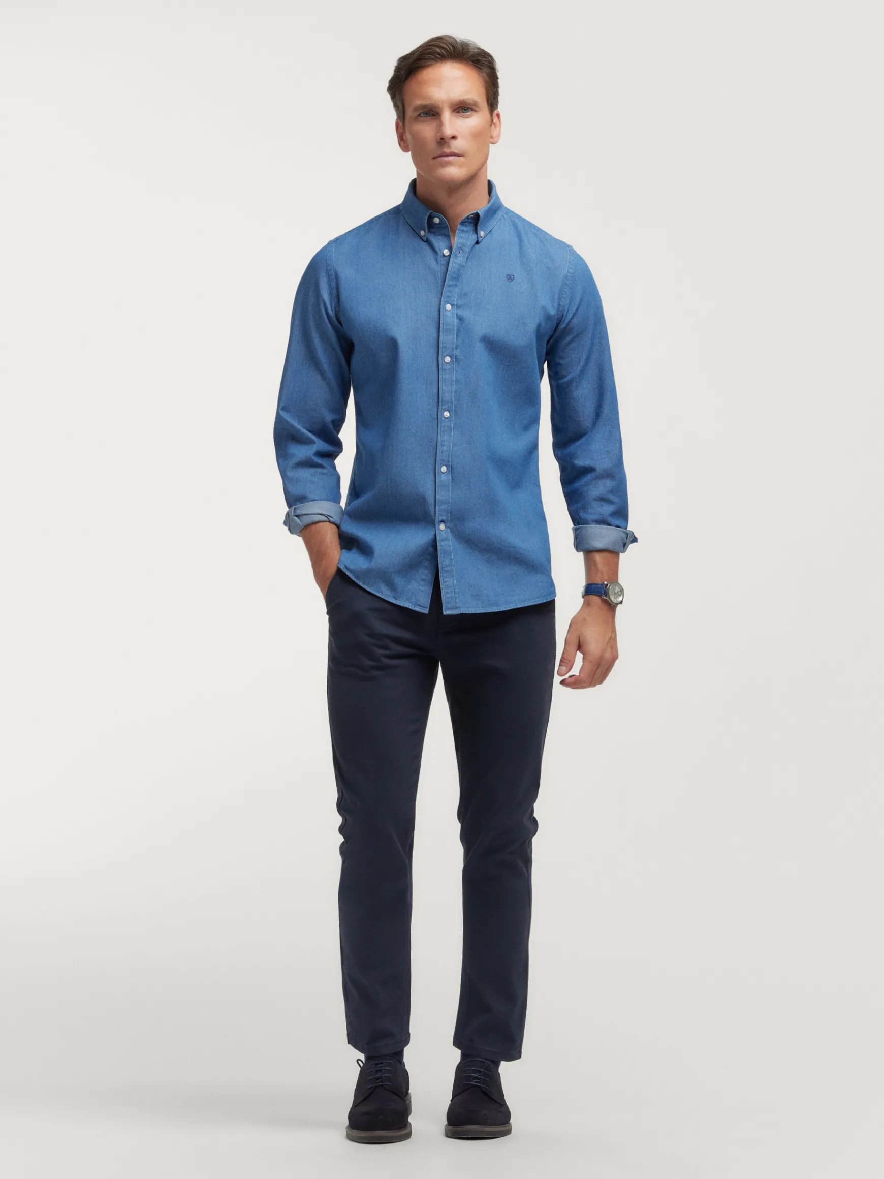CAMISA DENIM SLUB-Alvaro Moreno Clearance