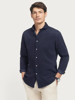 CAMISA MICROPANA JACK AZUL MARINO-Alvaro Moreno Sale