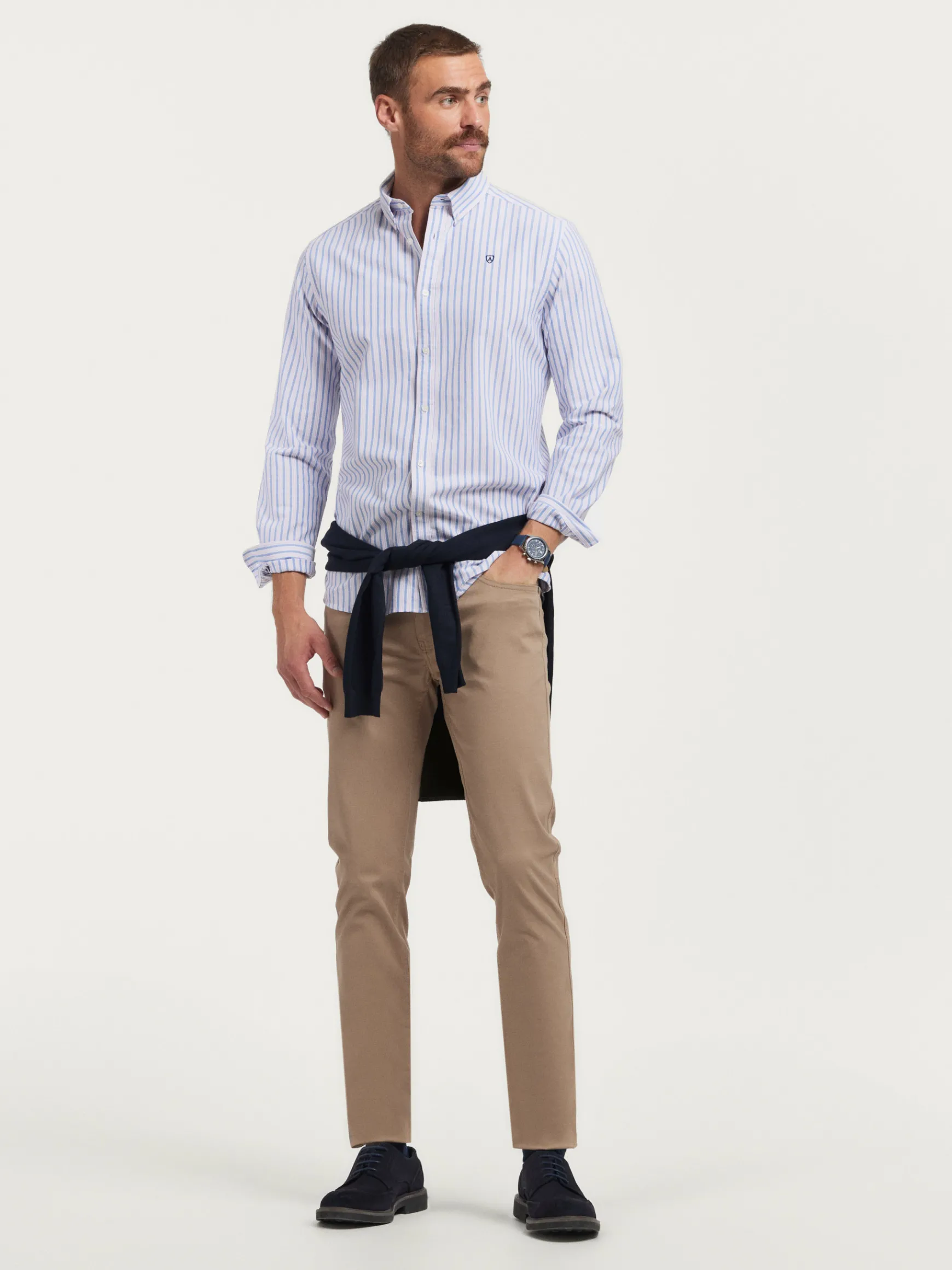 CAMISA OXFORD FANCY STR-Alvaro Moreno Clearance