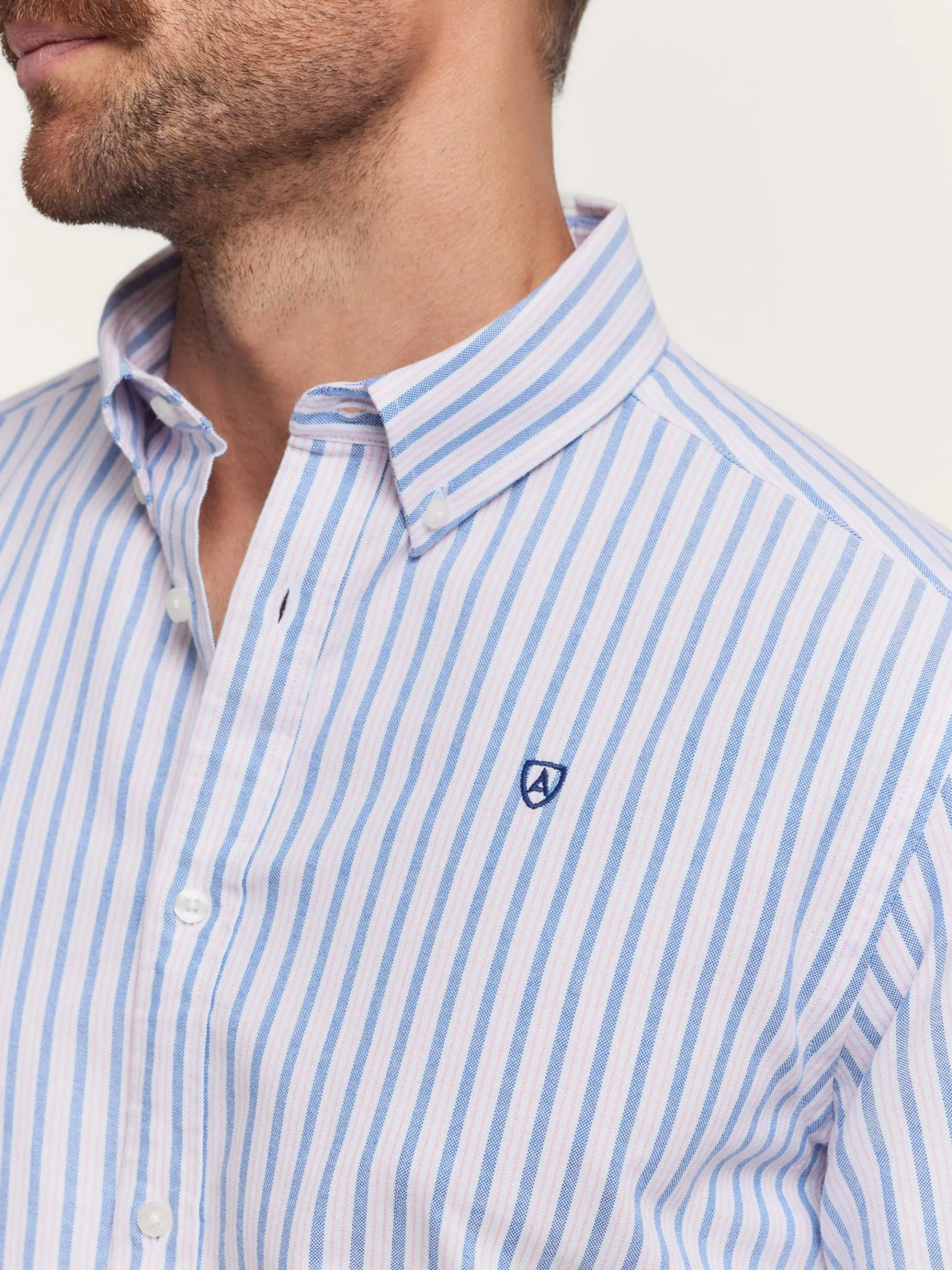 CAMISA OXFORD FANCY STR-Alvaro Moreno Clearance