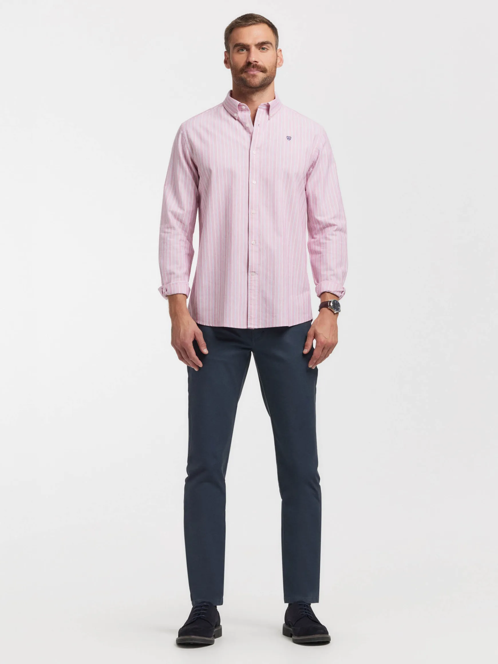 CAMISA OXFORD FANCY STR-Alvaro Moreno Clearance