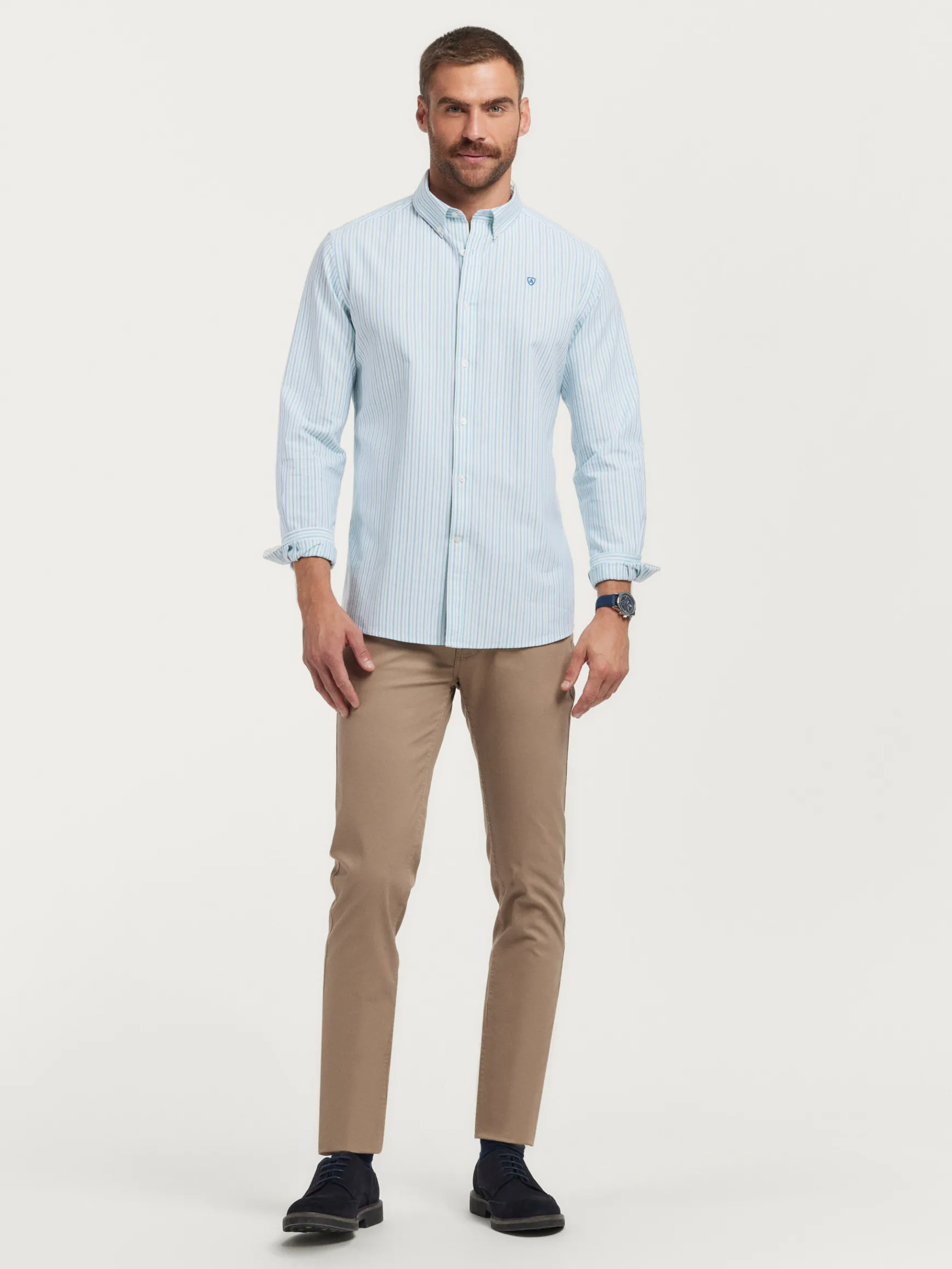 CAMISA OXFORD FANCY STR-Alvaro Moreno Outlet
