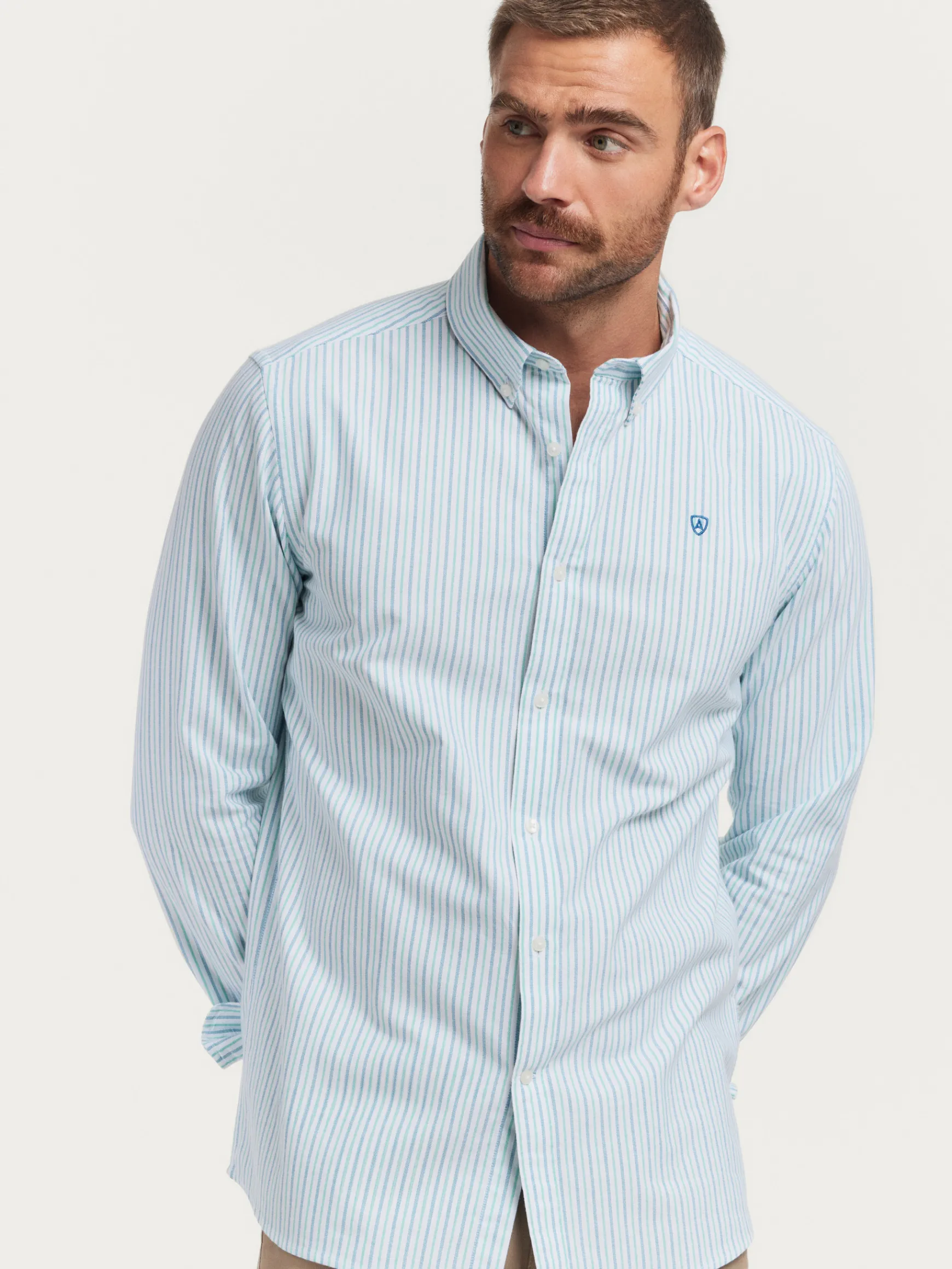 CAMISA OXFORD FANCY STR-Alvaro Moreno Outlet