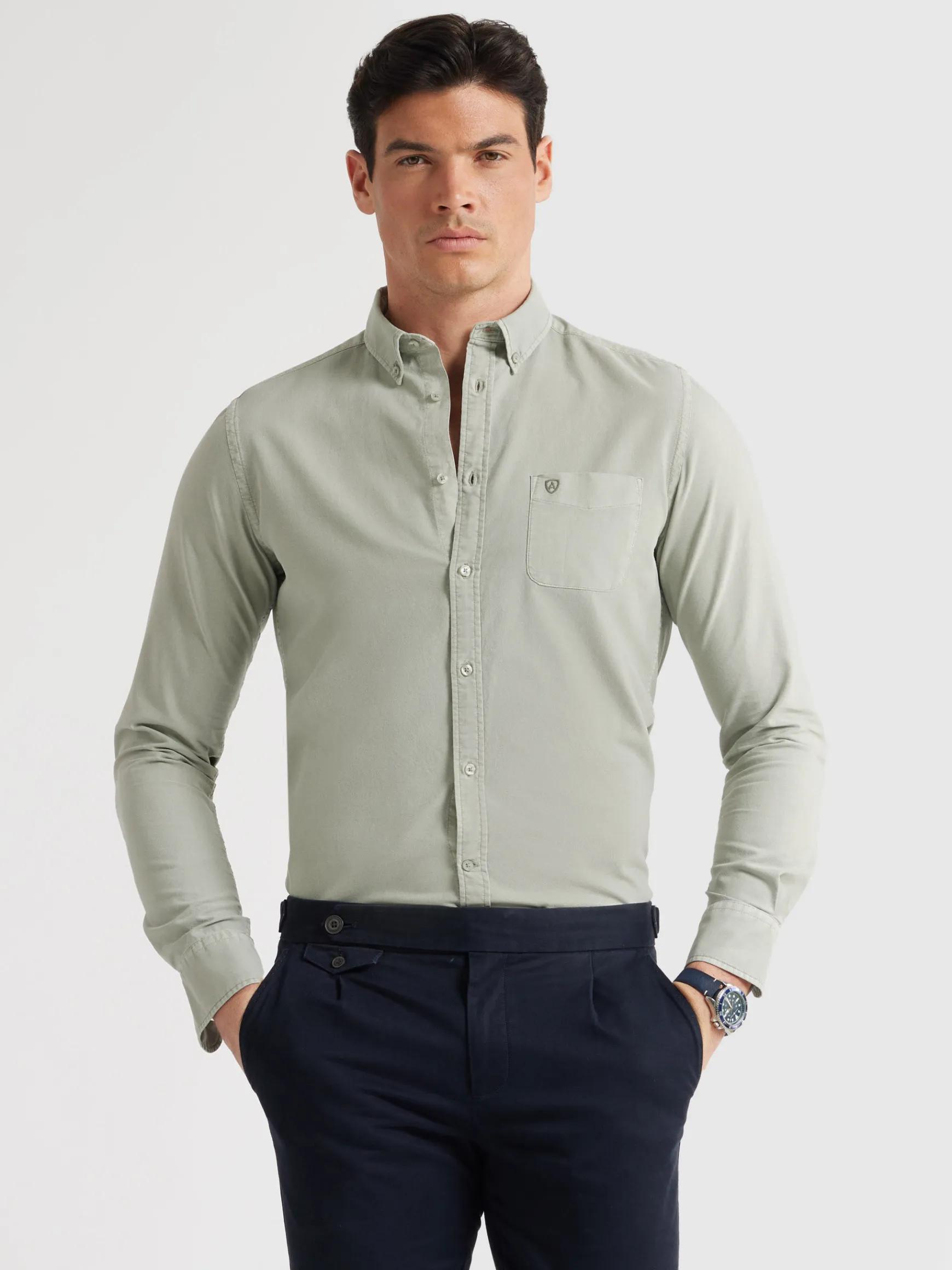 CAMISA OXFORD POCKET DYE-Alvaro Moreno Best