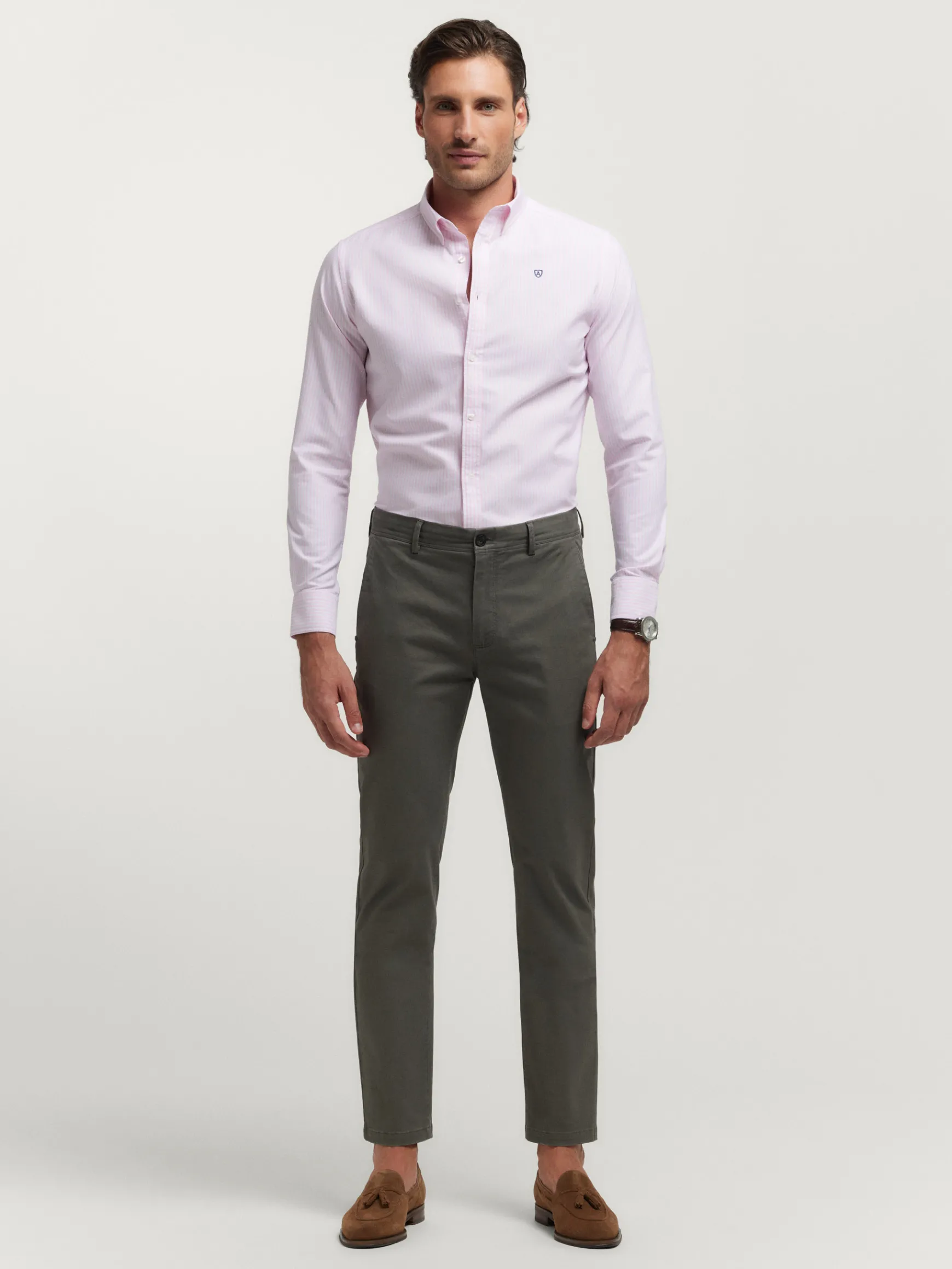 CAMISA OXFORD RAYAS-Alvaro Moreno Best