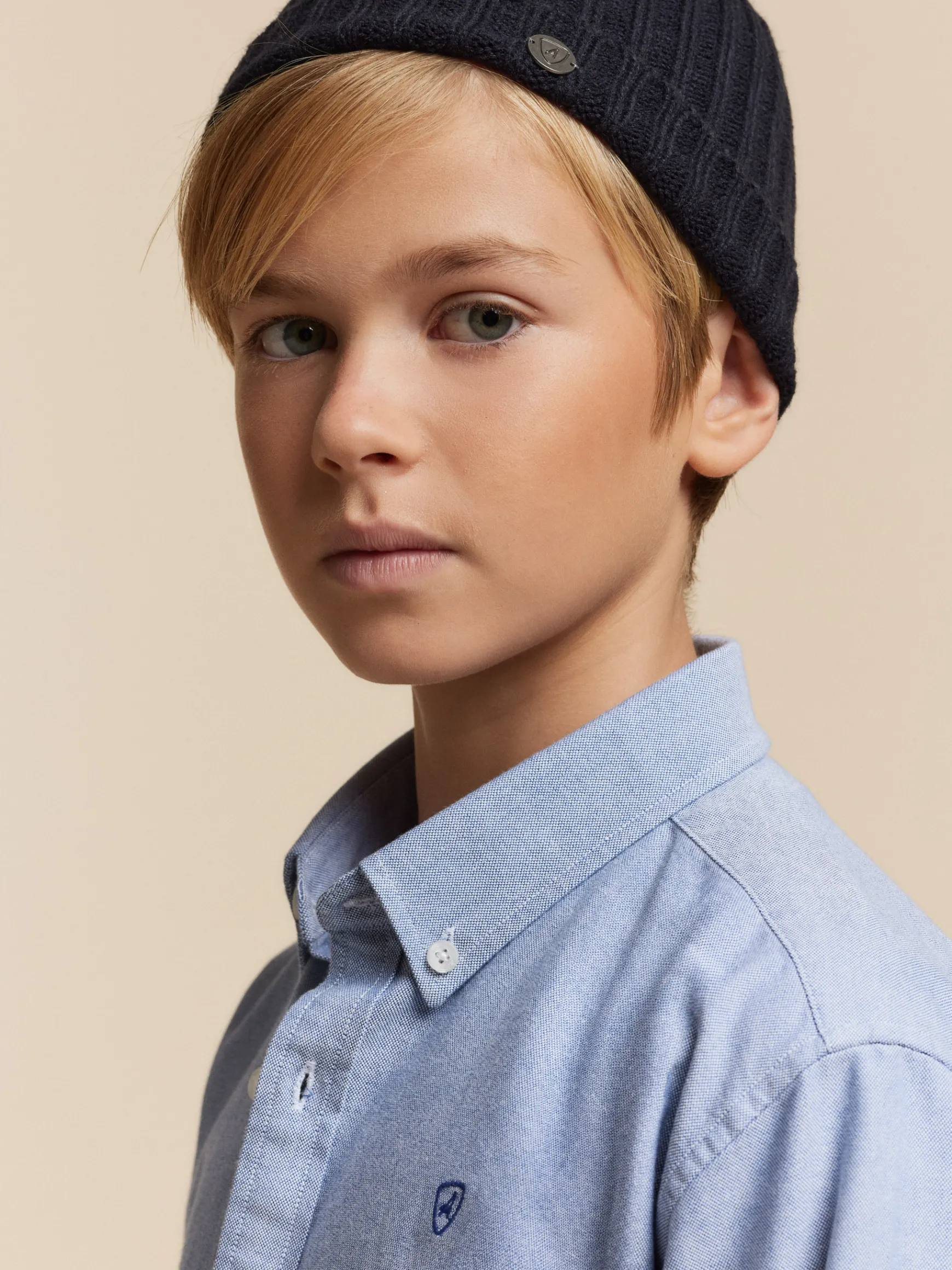 CAMISA OXFORD SOLID KIDS-Alvaro Moreno Outlet
