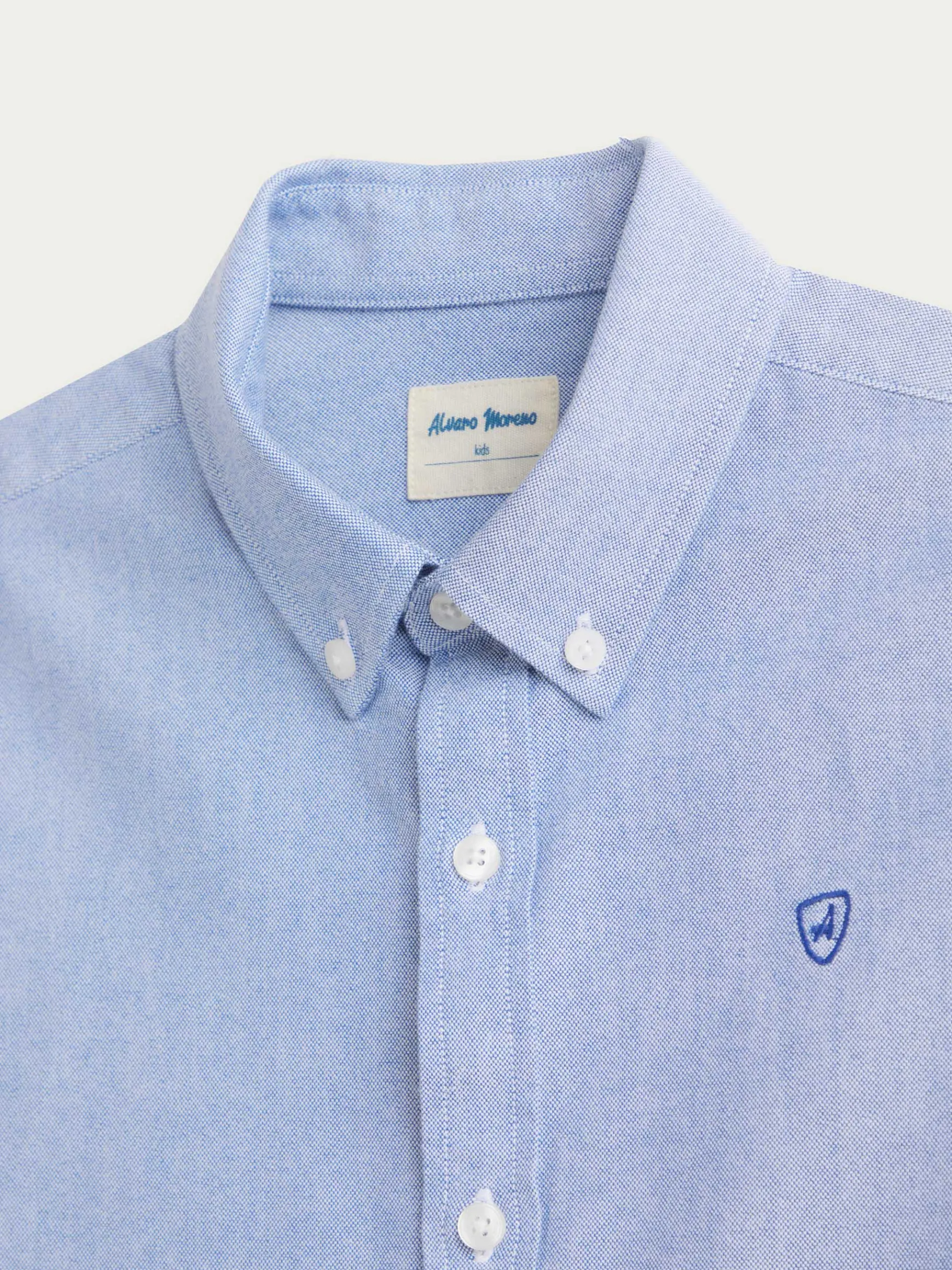 CAMISA OXFORD SOLID KIDS-Alvaro Moreno Outlet