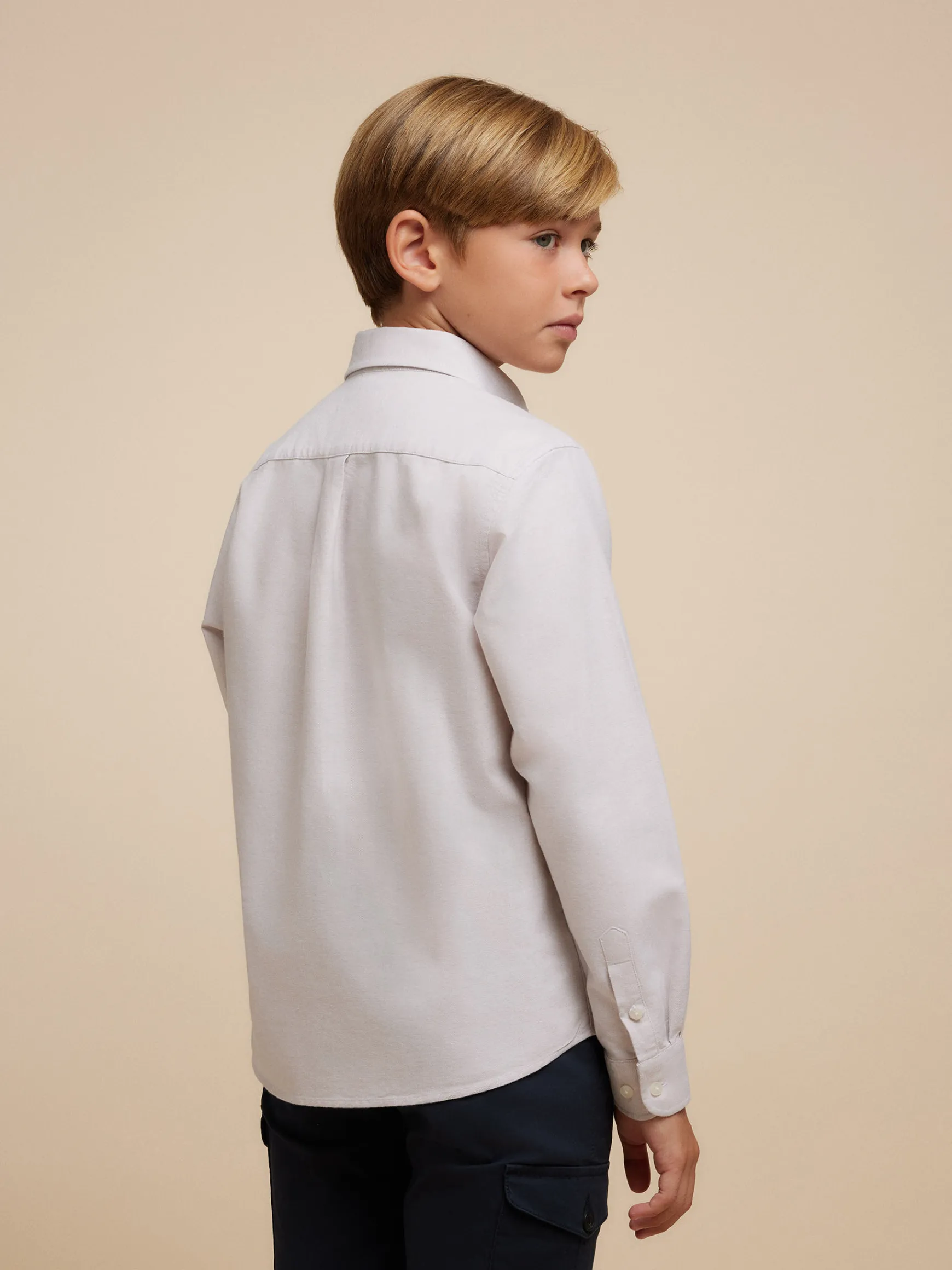 CAMISA OXFORD SOLID KIDS-Alvaro Moreno Clearance