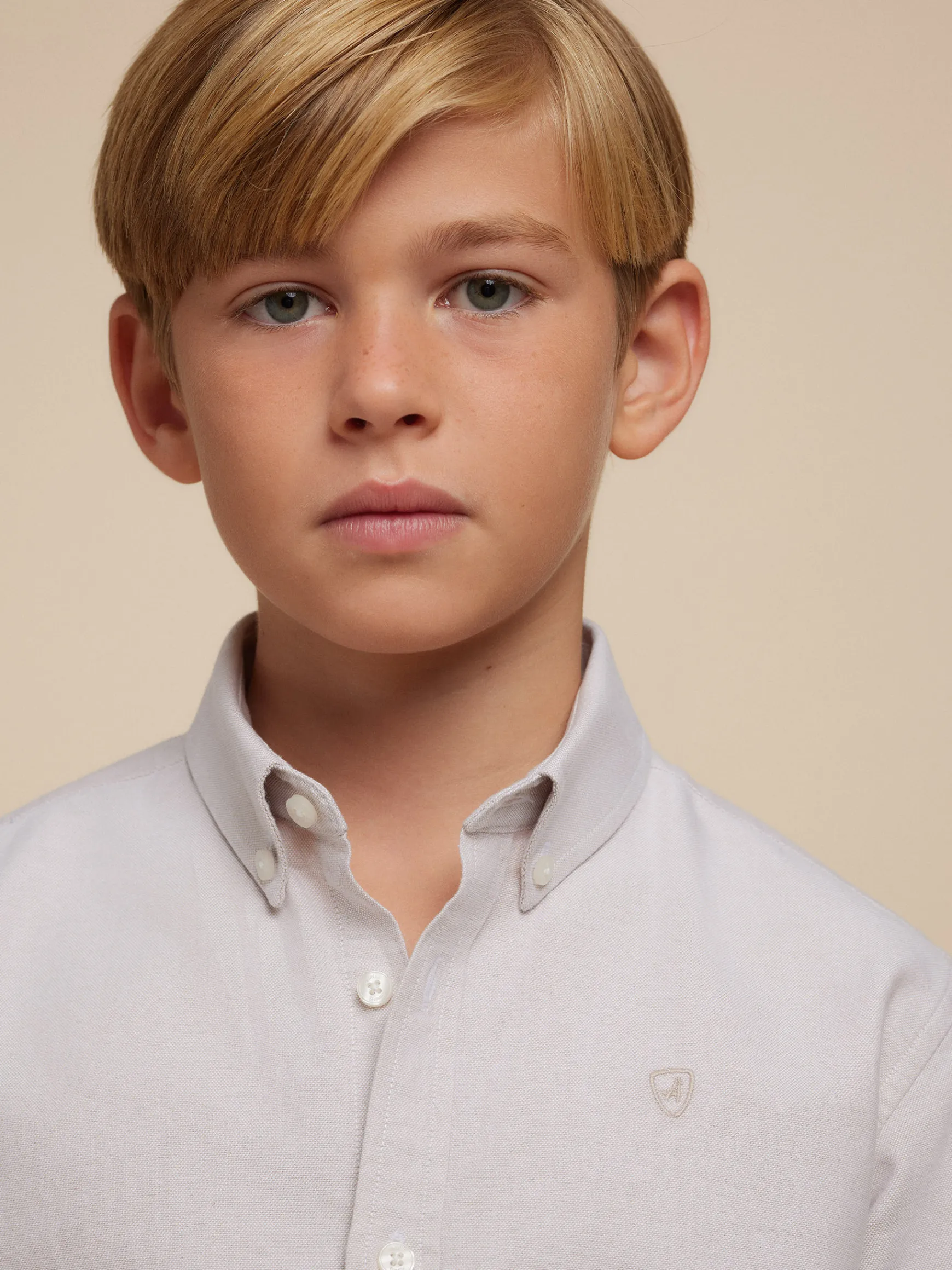 CAMISA OXFORD SOLID KIDS-Alvaro Moreno Clearance