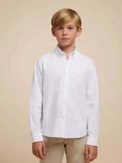 CAMISA OXFORD SOLID KIDS-Alvaro Moreno Sale