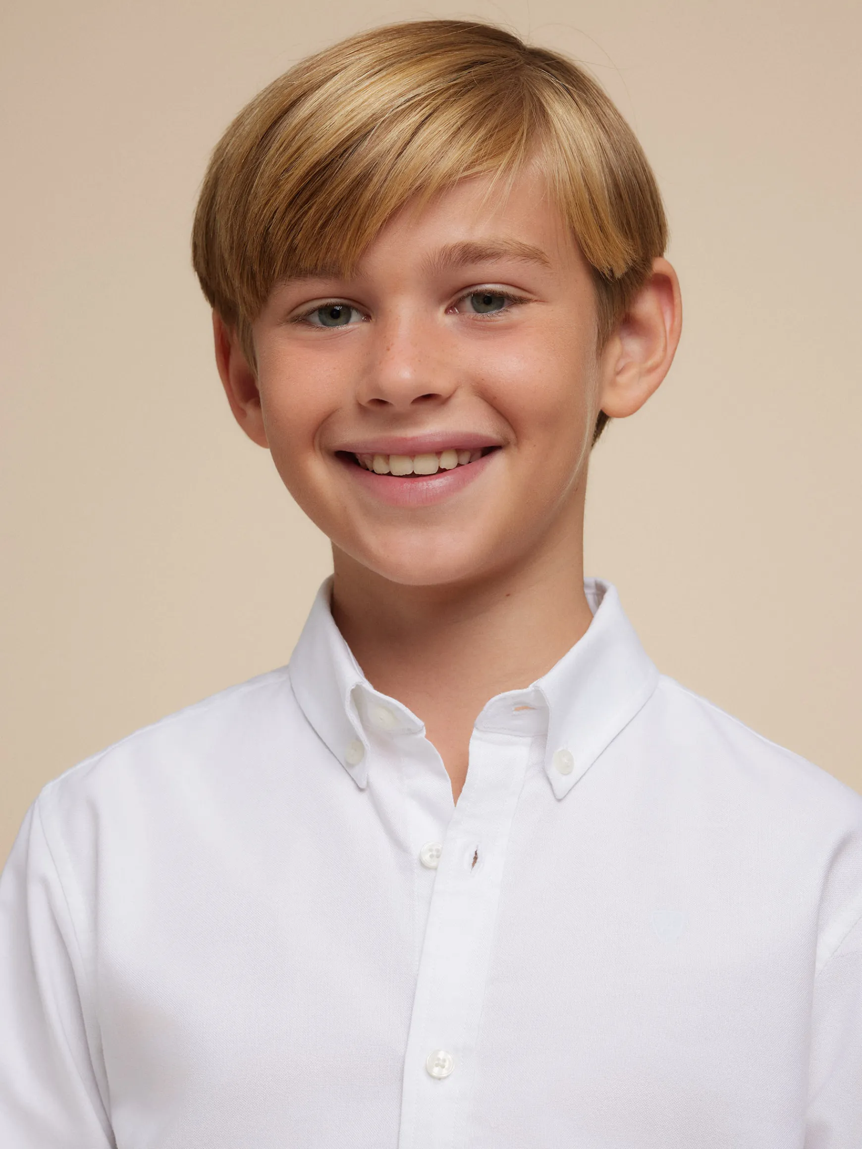 CAMISA OXFORD SOLID KIDS-Alvaro Moreno Sale