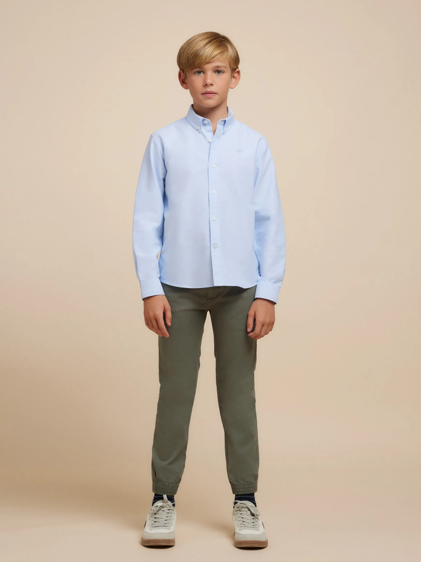 CAMISA OXFORD SOLID KIDS-Alvaro Moreno Discount