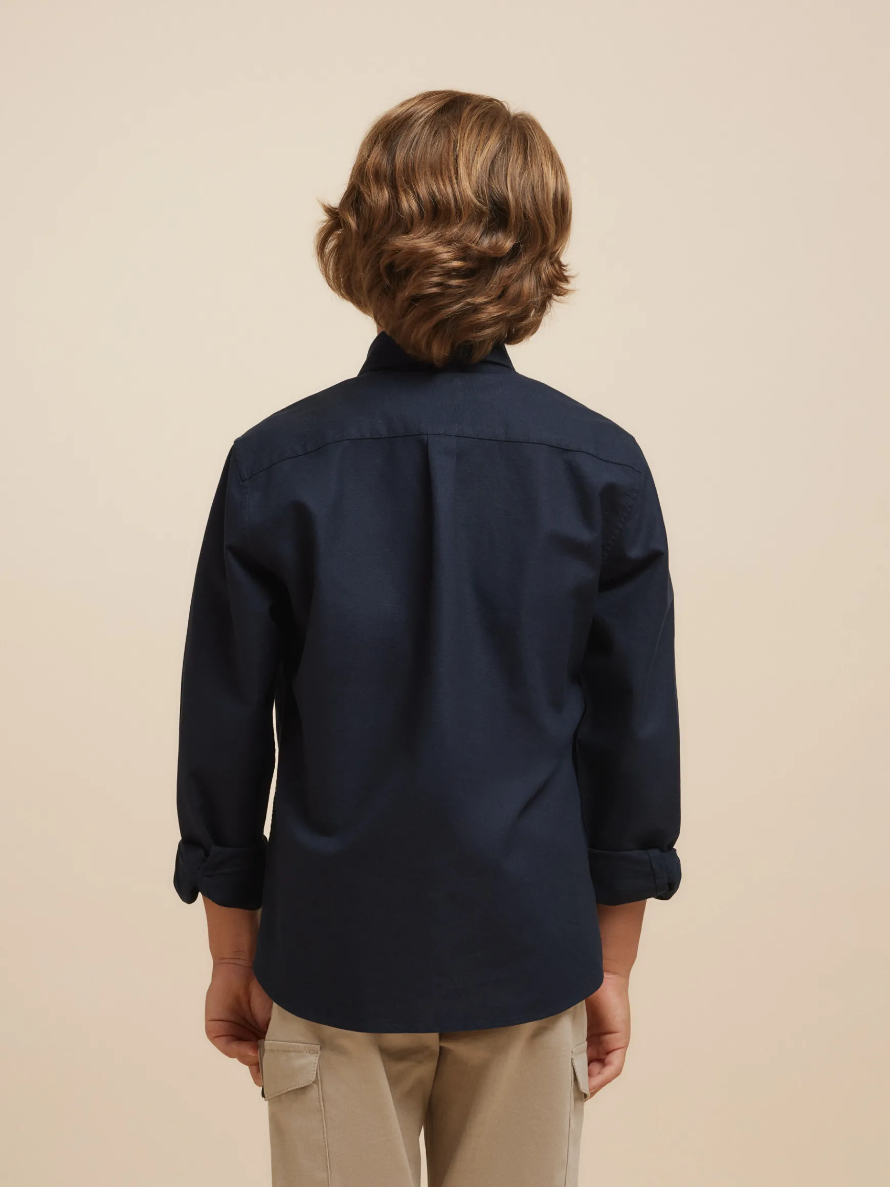 CAMISA OXFORD SOLID KIDS-Alvaro Moreno Sale