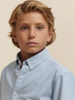 CAMISA OXFORD SOLID KIDS-Alvaro Moreno Hot