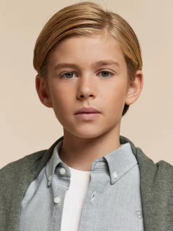 CAMISA OXFORD SOLID KIDS-Alvaro Moreno Best