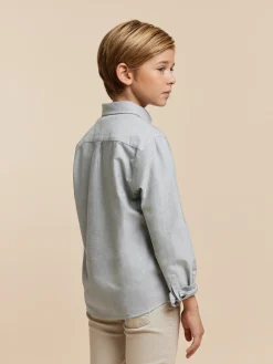 CAMISA OXFORD SOLID KIDS-Alvaro Moreno Best