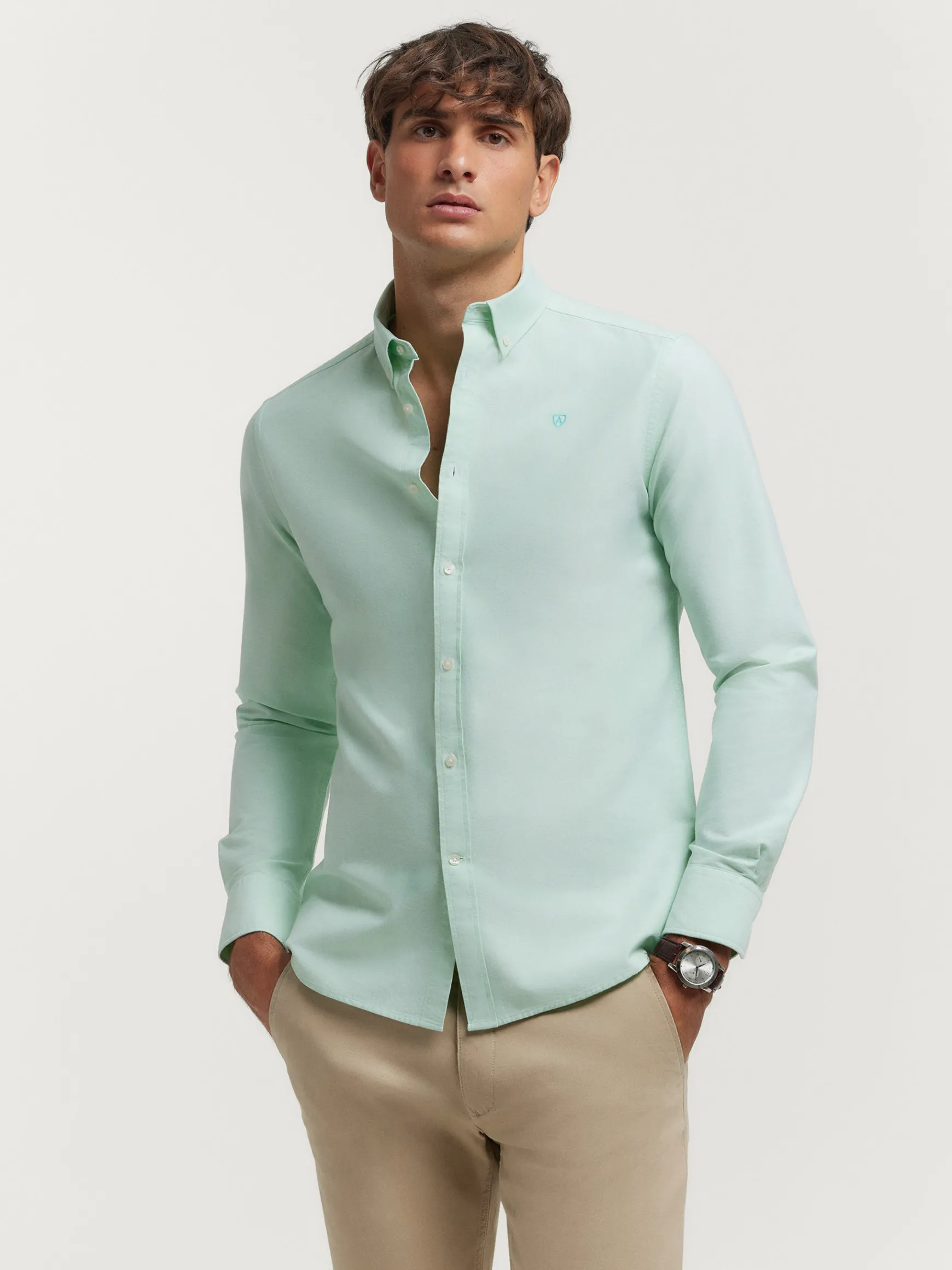 CAMISA OXFORD SOLID-Alvaro Moreno Sale