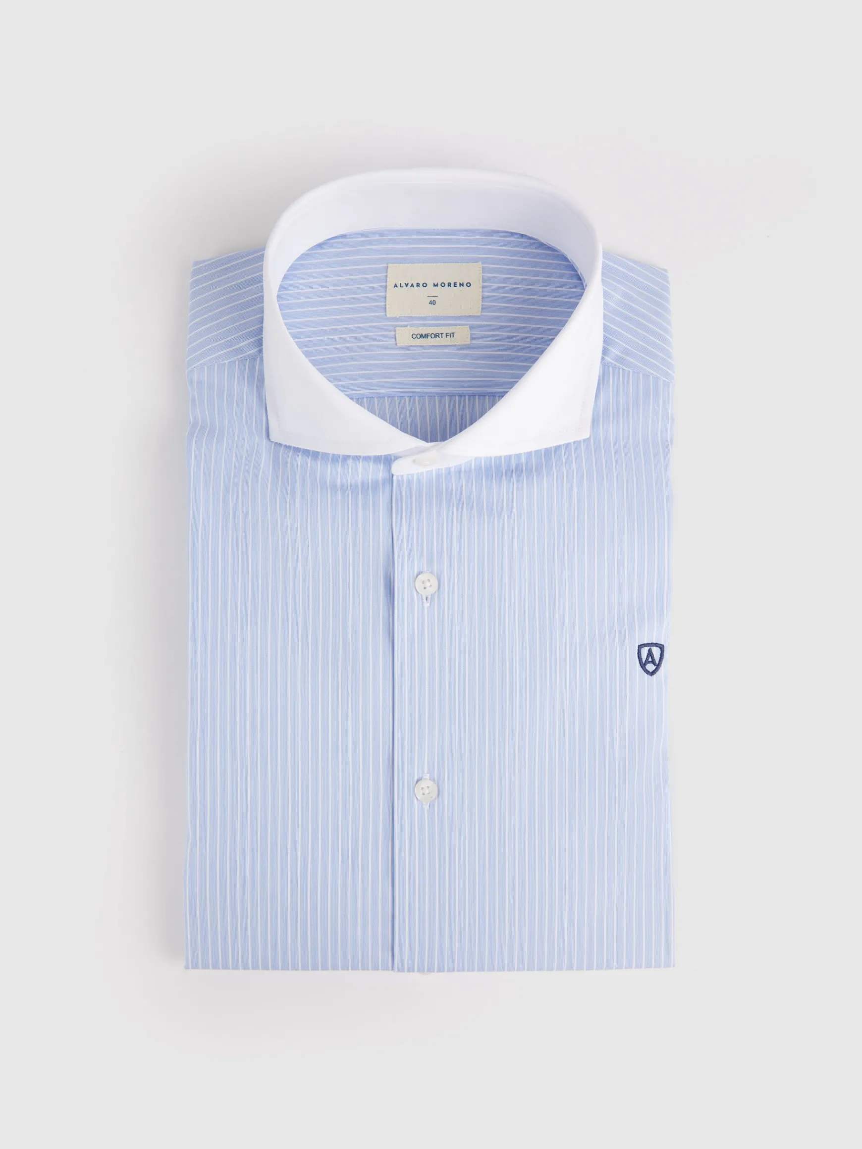 CAMISA RAYAS C. BLANCO-Alvaro Moreno
