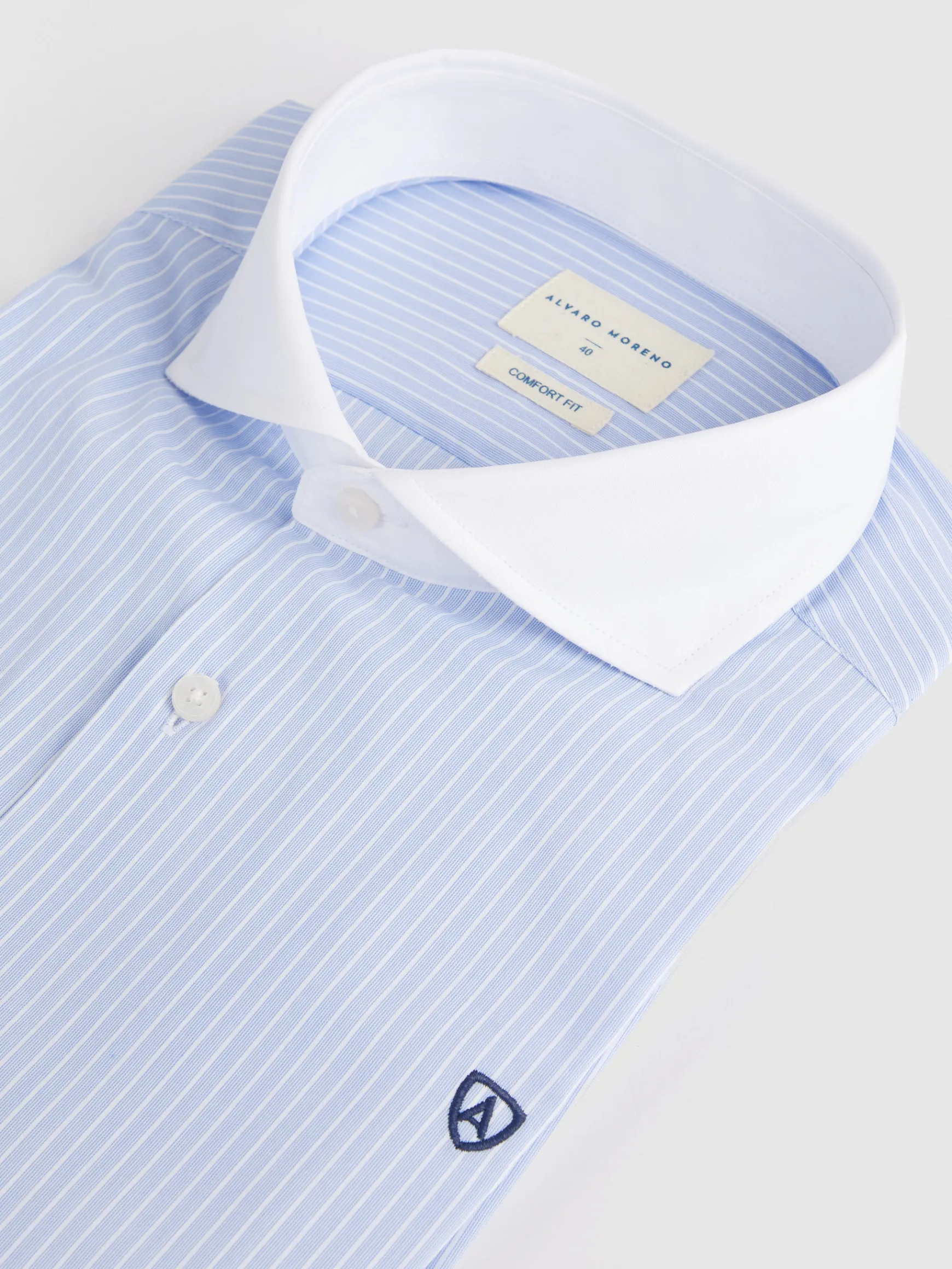 CAMISA RAYAS C. BLANCO-Alvaro Moreno