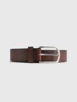 CINTURON PIEL ROUGH MARRÓN-Alvaro Moreno Discount