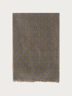 FOULARD PRINT MARRÓN-Alvaro Moreno