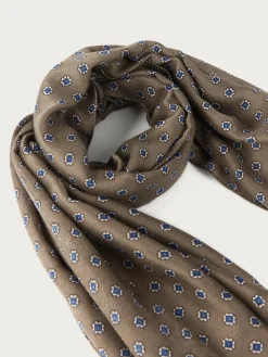FOULARD PRINT MARRÓN-Alvaro Moreno