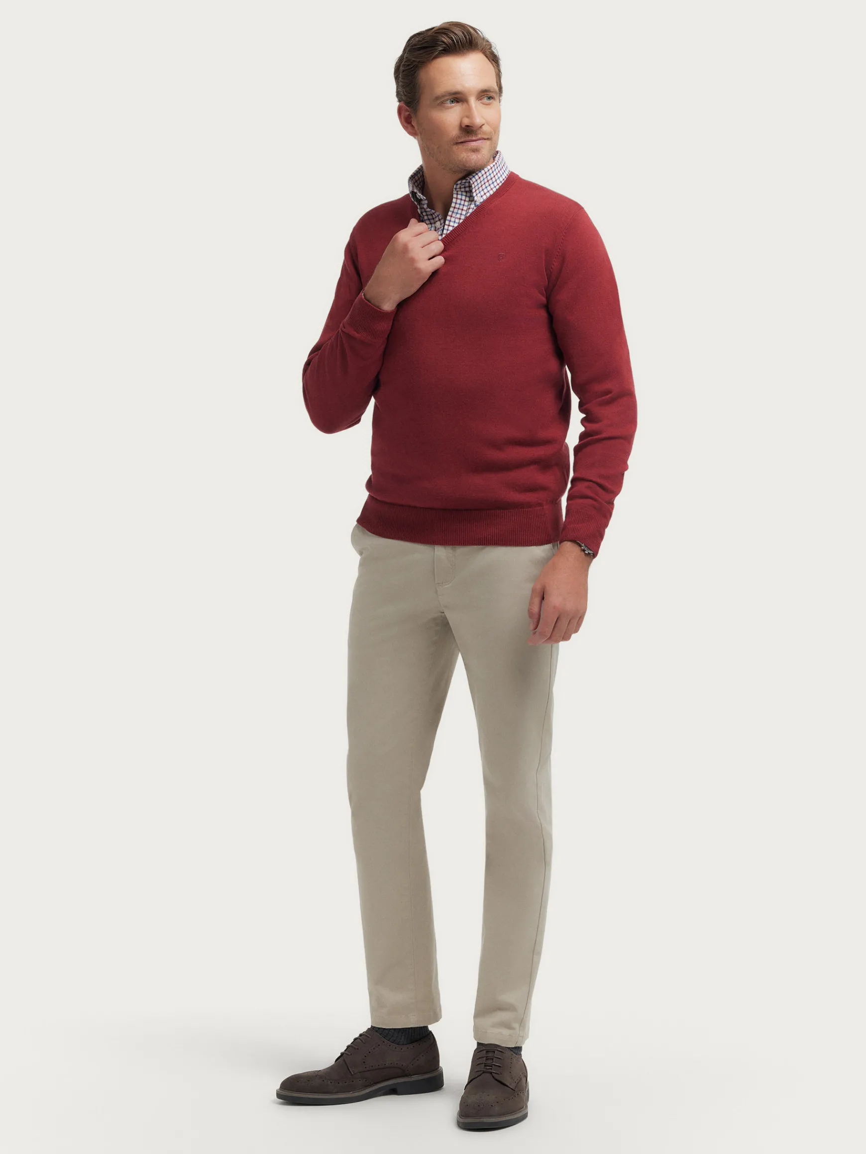 JERSEY V-NECK TRENDY-Alvaro Moreno Sale