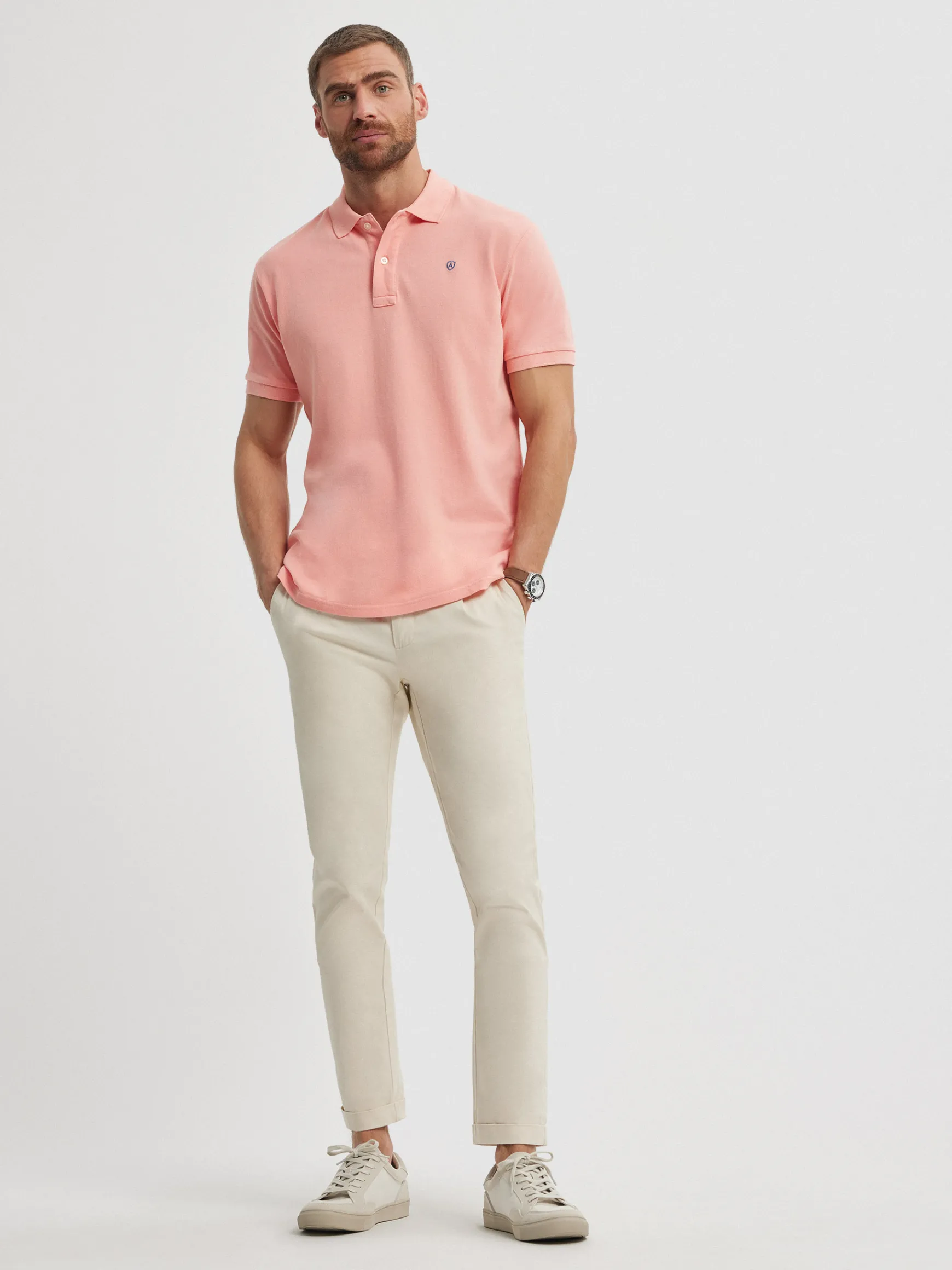 POLO BASIC SALMÓN-Alvaro Moreno
